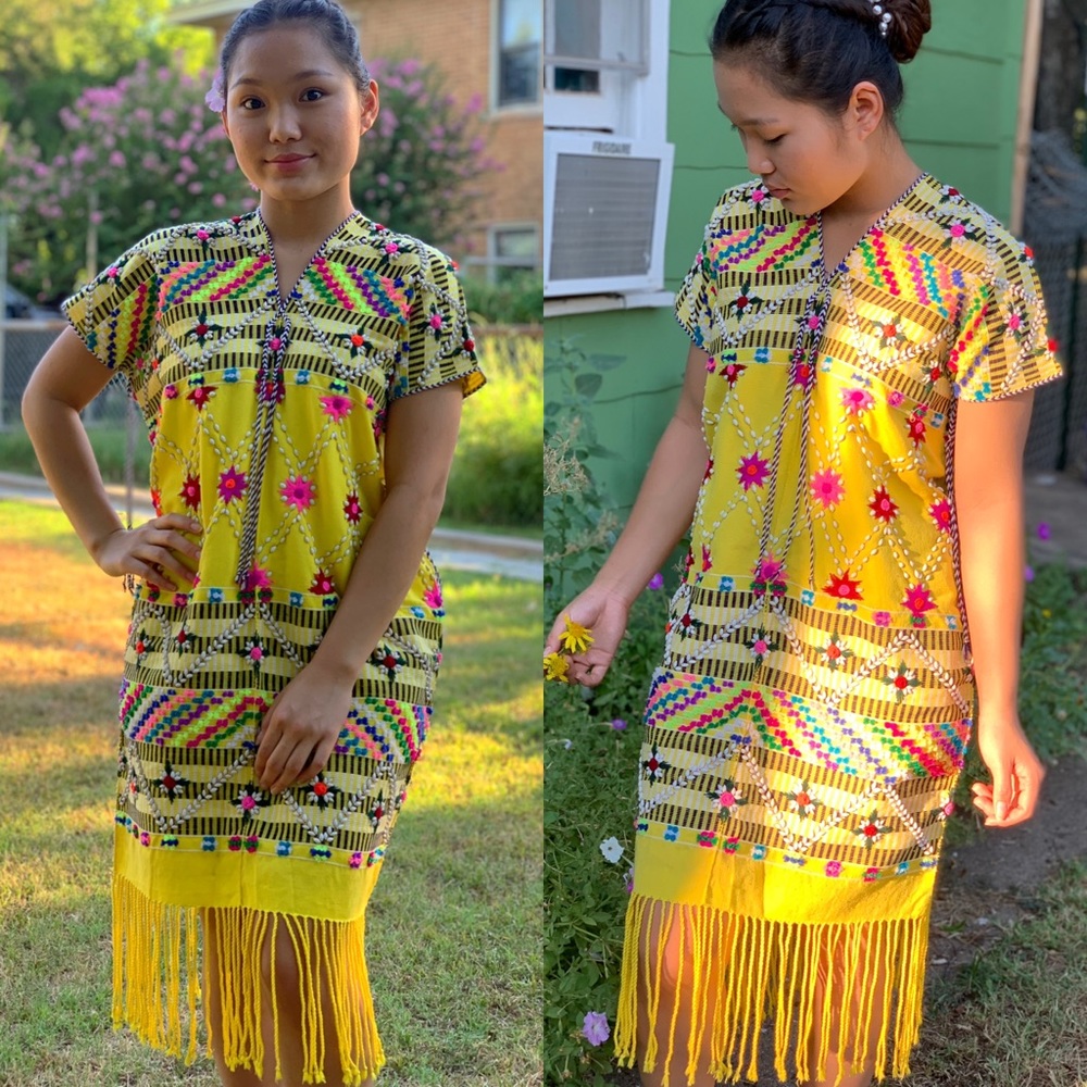 Handmade dress.